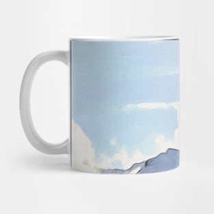 Panorama Mountains of Switzerland / Maléa is looking for the Kobold - children's book WolfArt Mug